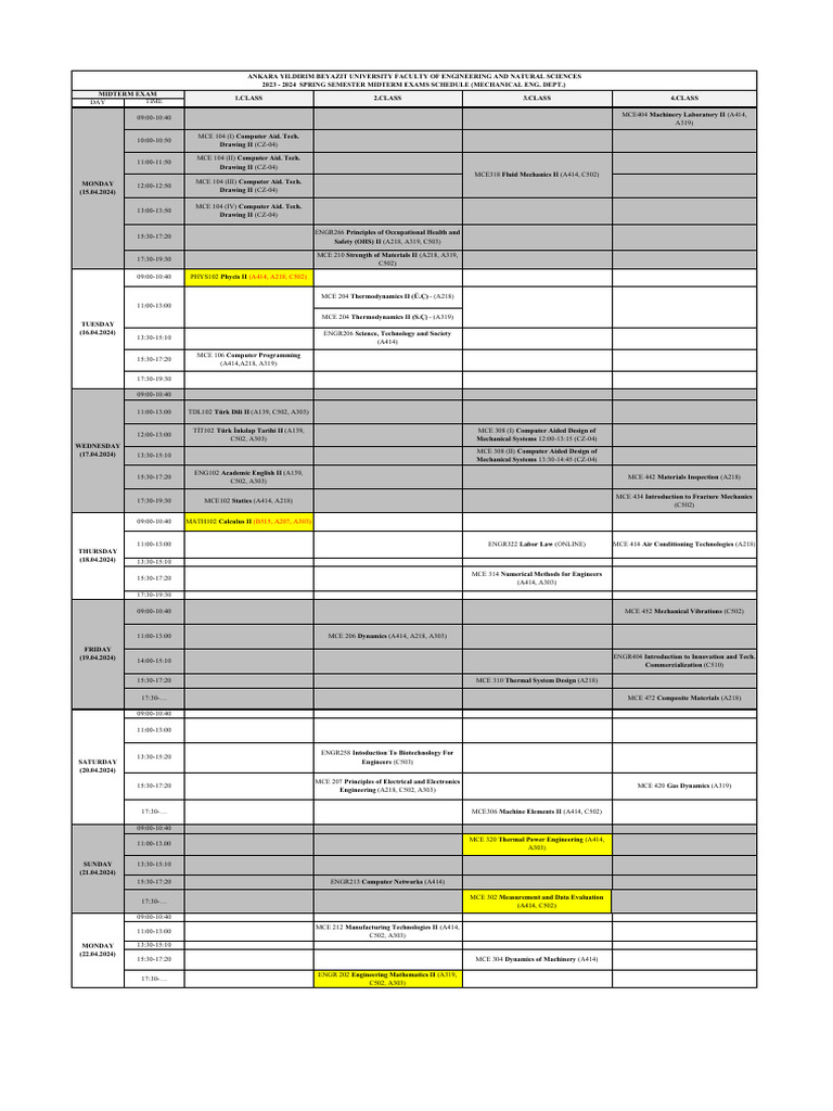 Lisans 2023-2024 Spring Midterm Exam V7 | PDF | Engineering | Physical ...