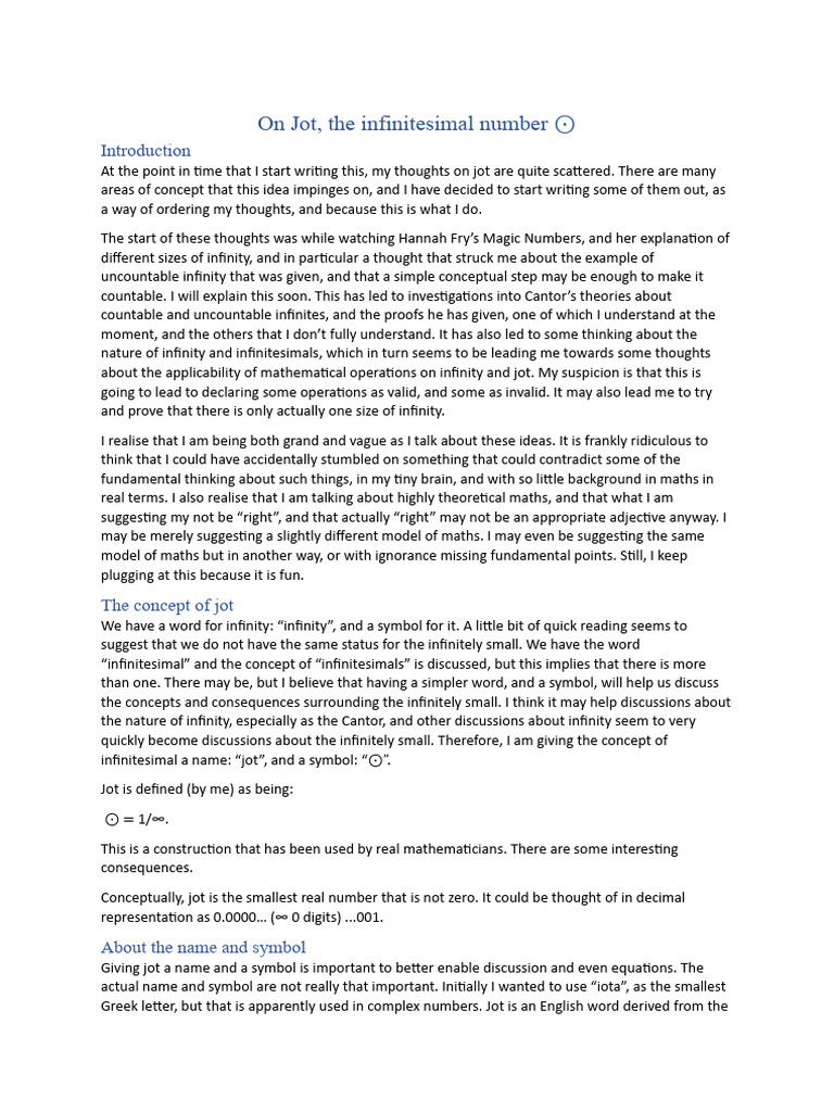 Infinity Numbers Calculator