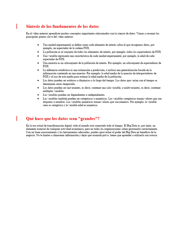 BIG Data | PDF | Crecimiento personal y profesional