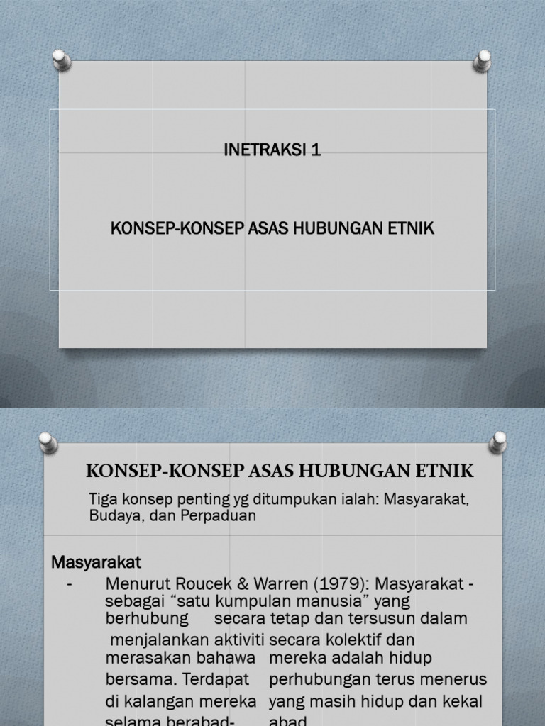 Konsep Asas Hubungan Etnik dan Masyarakat | PDF