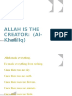 Allah Is The Creator