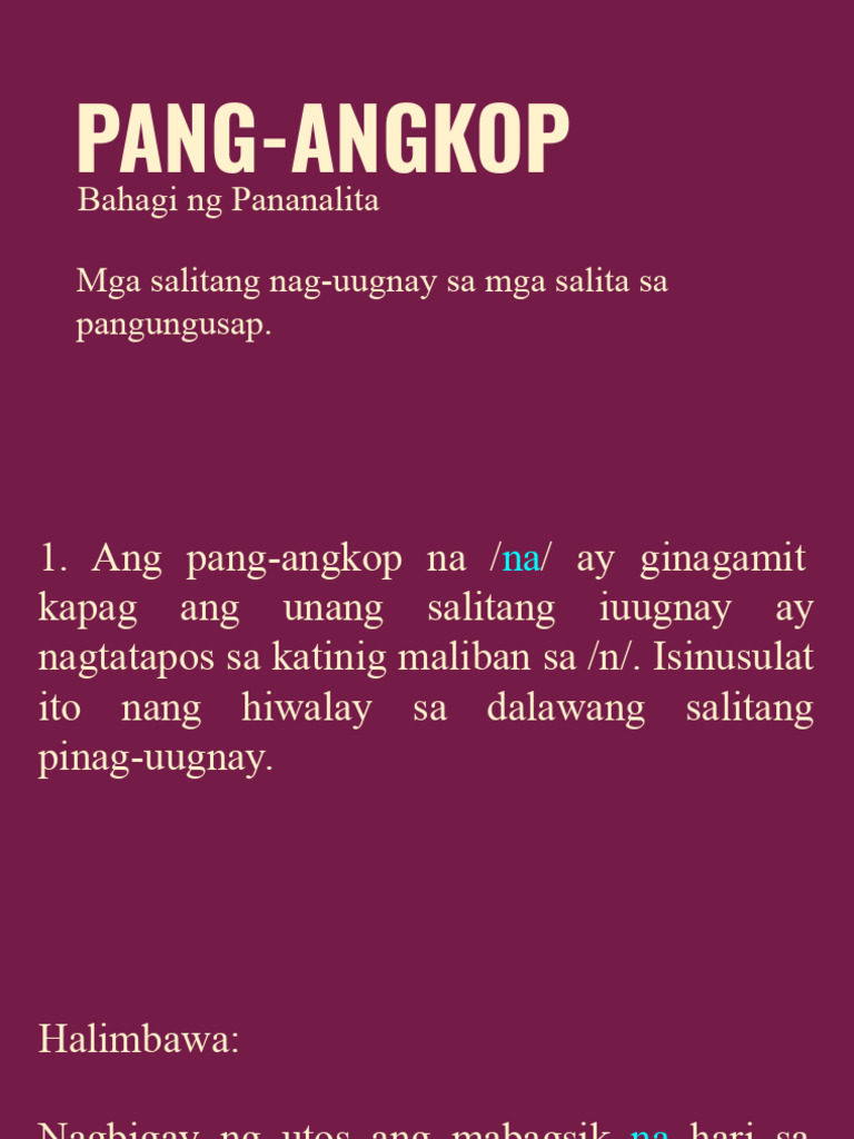 Pang Angkop | PDF
