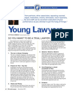 Young Lawyers Column: So You Want To Be A Trial Lawyer...