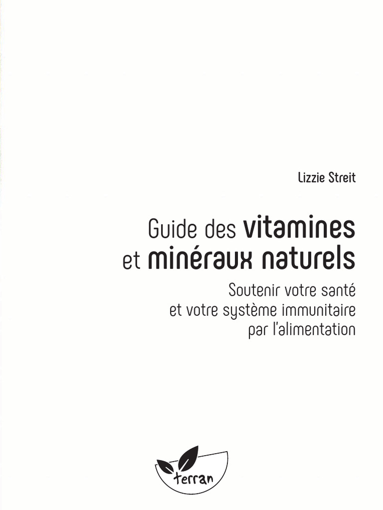 Guide des vitamines et minéraux essentiels | PDF | Vitamine | Nutriments