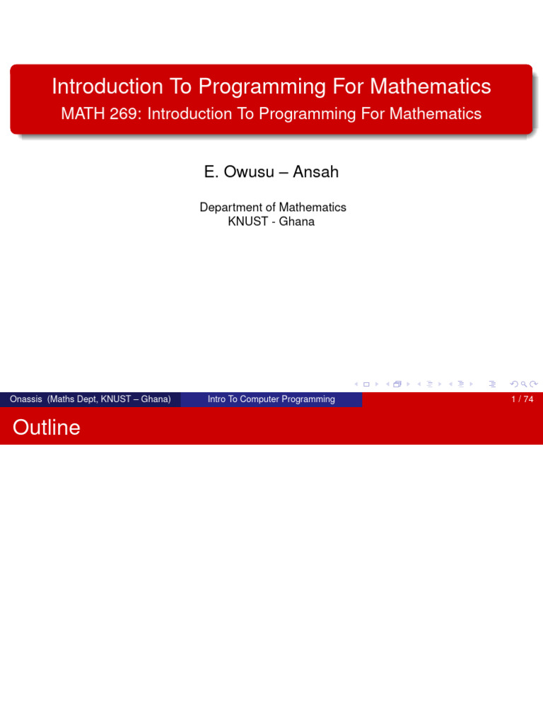 MATH 269 All Units | PDF | Computer Data Storage | Programming