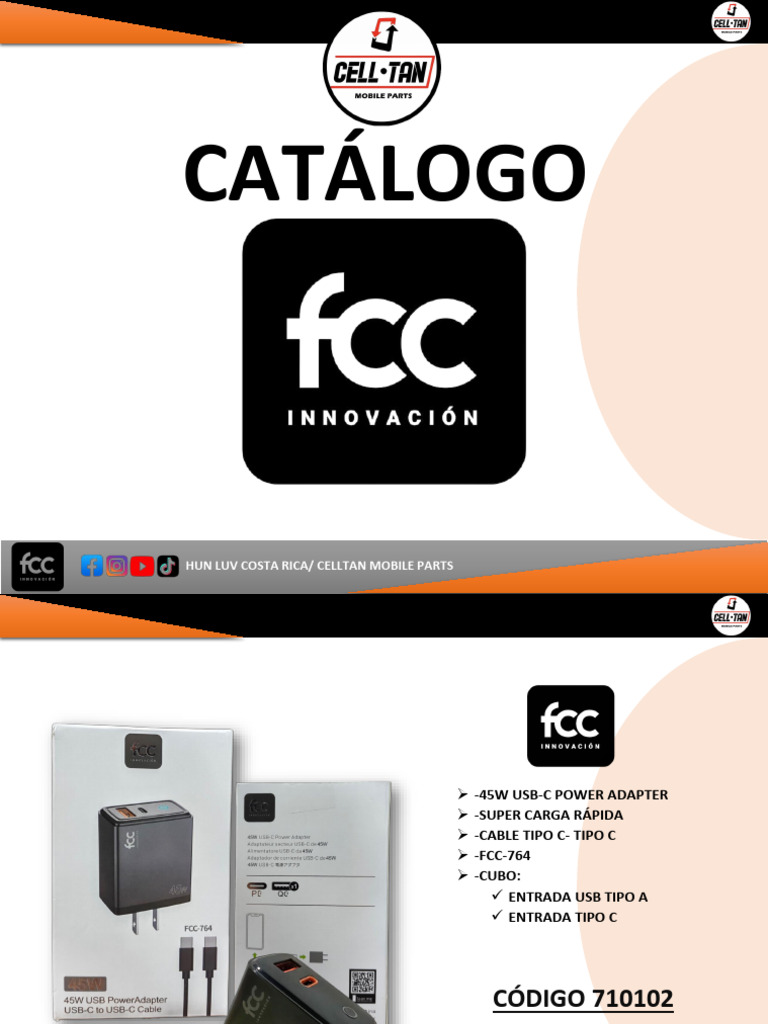 Catalogo FCC Nuevo | PDF | USB | Protocolos de capa física