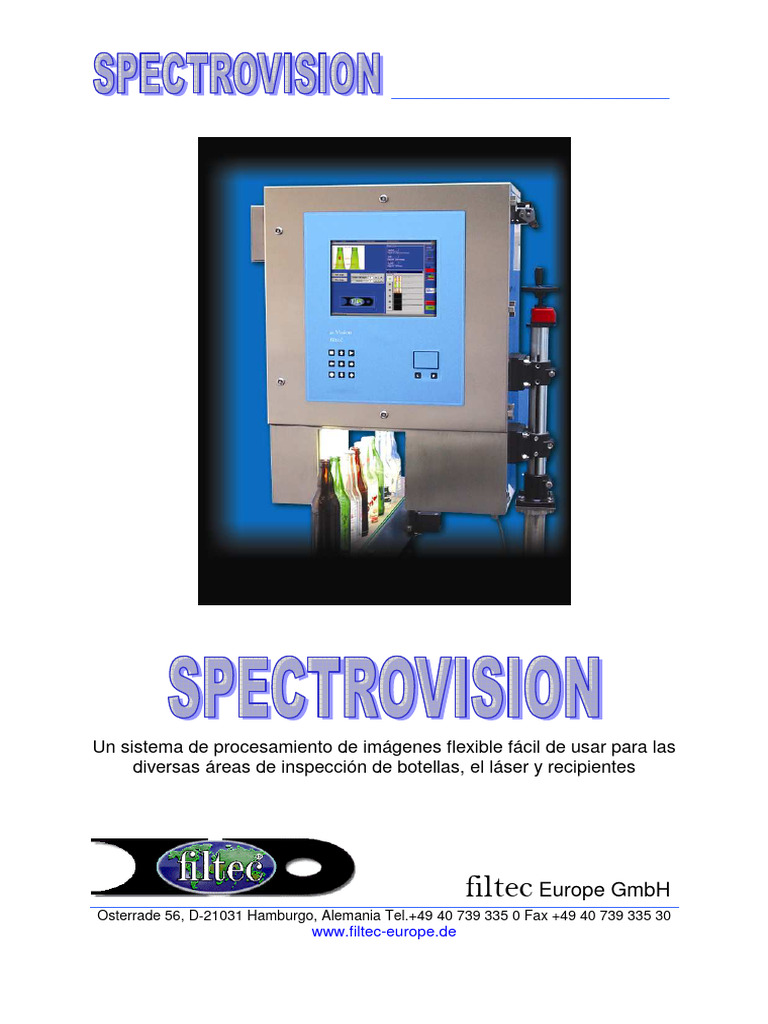 Manual de Operador SpectroVision | PDF | Red de computadoras | Cámara