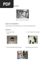 Shear Force Experiment - 2