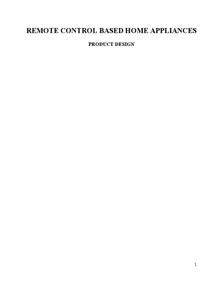 Remote Control for Home Appliances | PDF | Soldering | Electronic Circuits