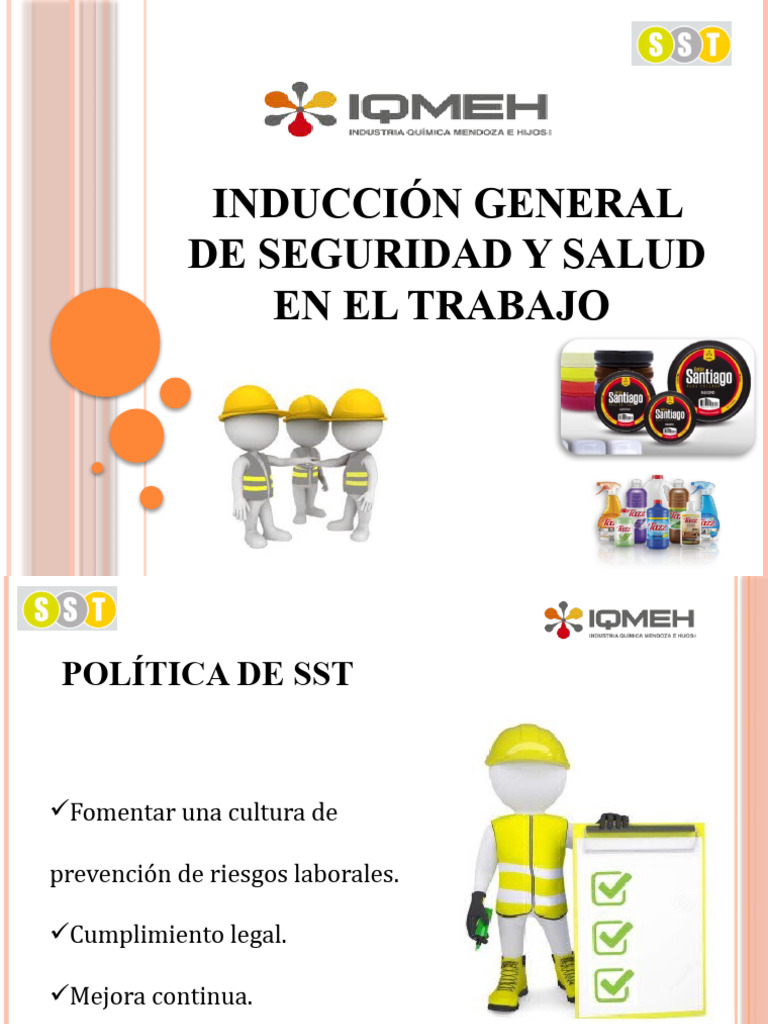 Inducción General De Seguridad Y Salud En El Trabajo Pdf Ciencia Y