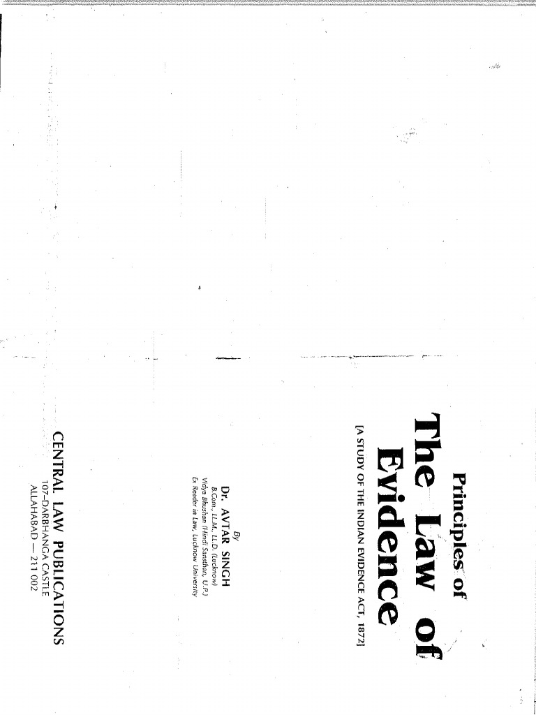 Evidence Textbook | PDF