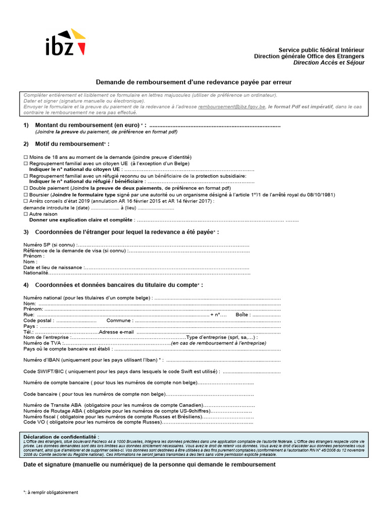 Remboursement de redevance familiale | PDF