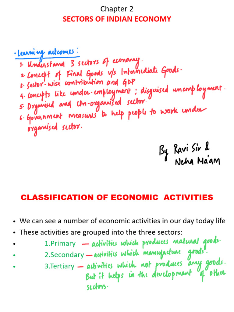 Sectors of Indian Economy | PDF | Gross Domestic Product | Agriculture