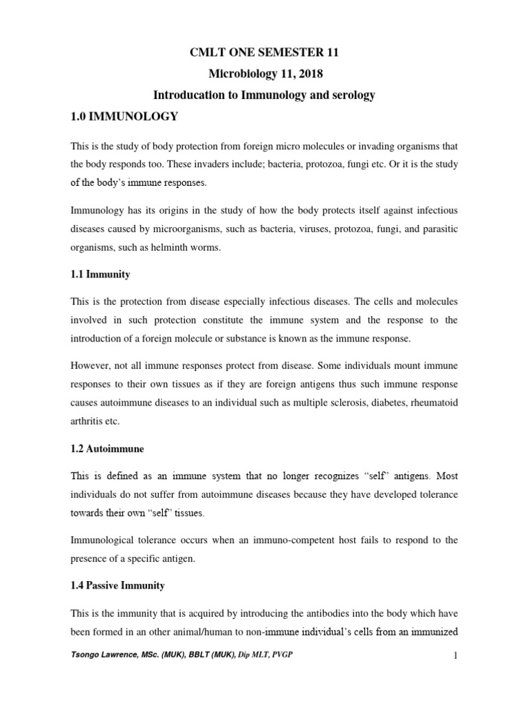 Cmlt 2018 Microbiology Pdf Immune System Lymphocyte