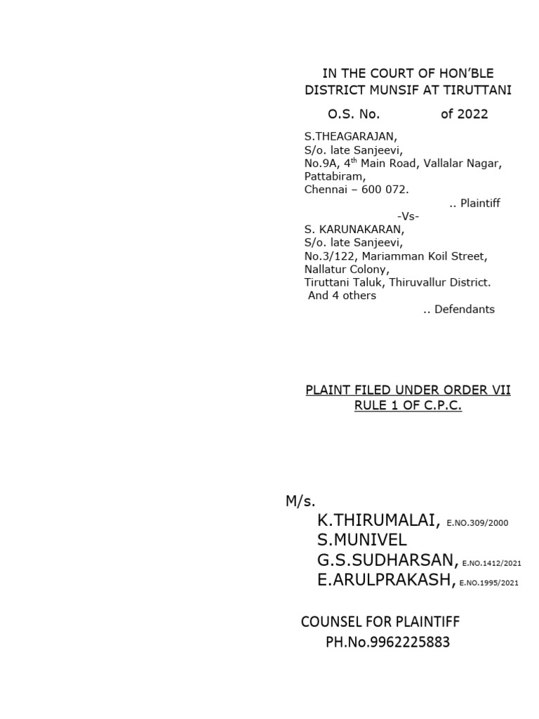 Legal Documents for Tiruttani Court Case | PDF | Judge | Public Law