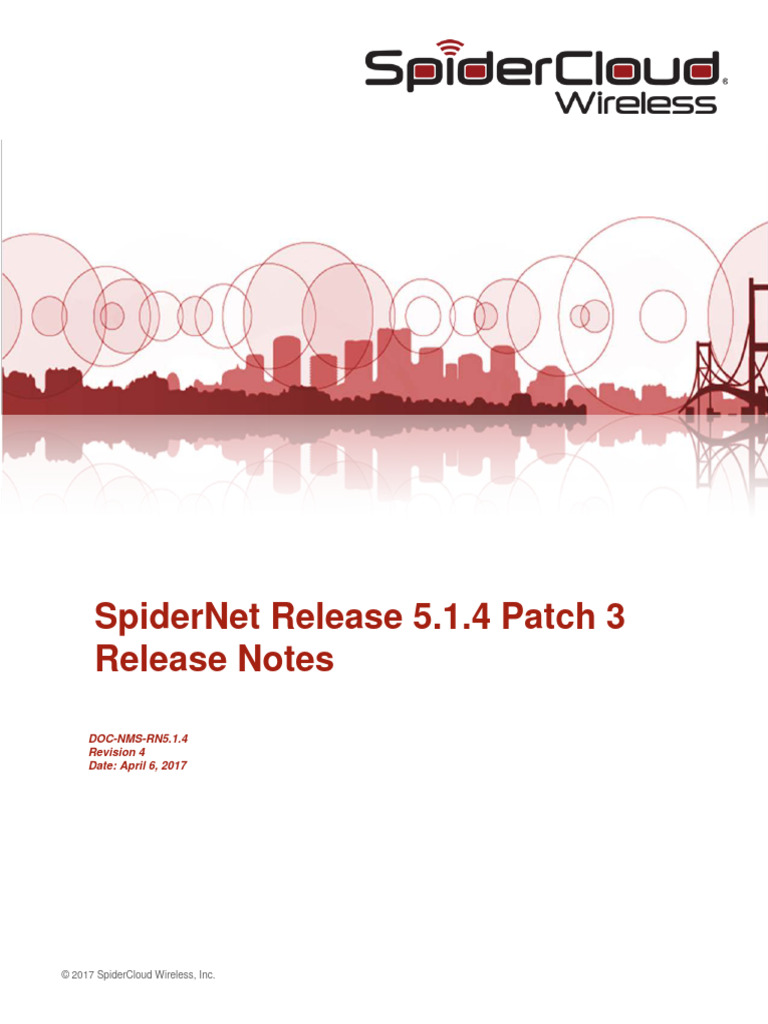 SpiderNet Release Notes R5.1.4-P3 | PDF | Port (Computer Networking ...