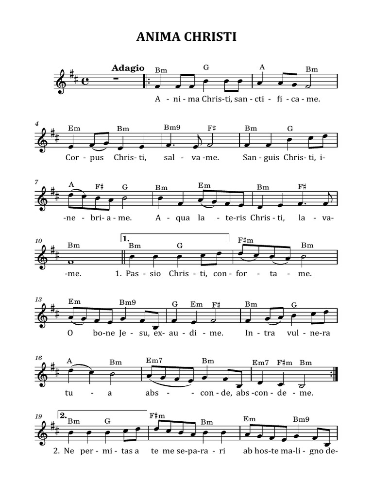 Anima Christi | PDF