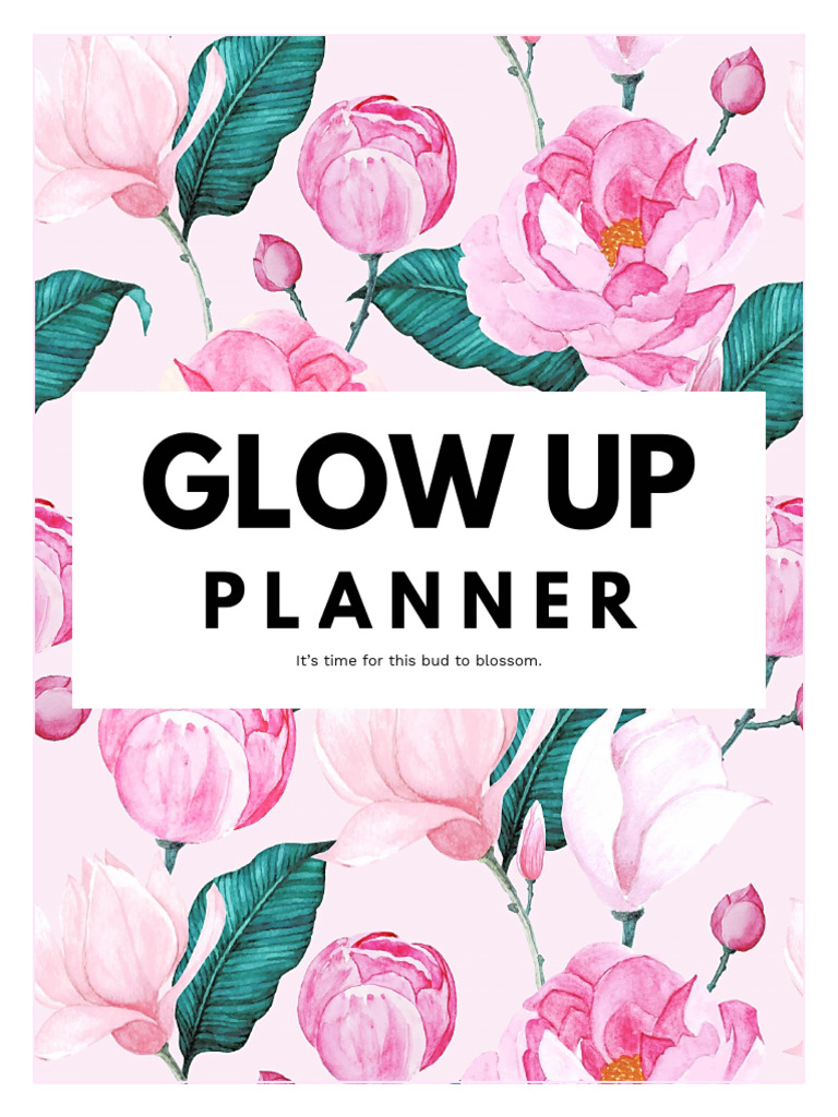 Glow Up Planner ShineSheets Size US LETTER | PDF | Human Appearance ...