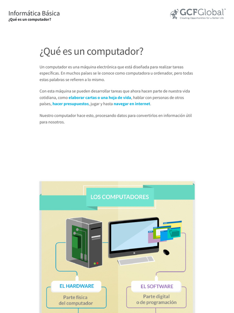 Informática Básica_ Sistemas Operativos Para El Computador | PDF ...