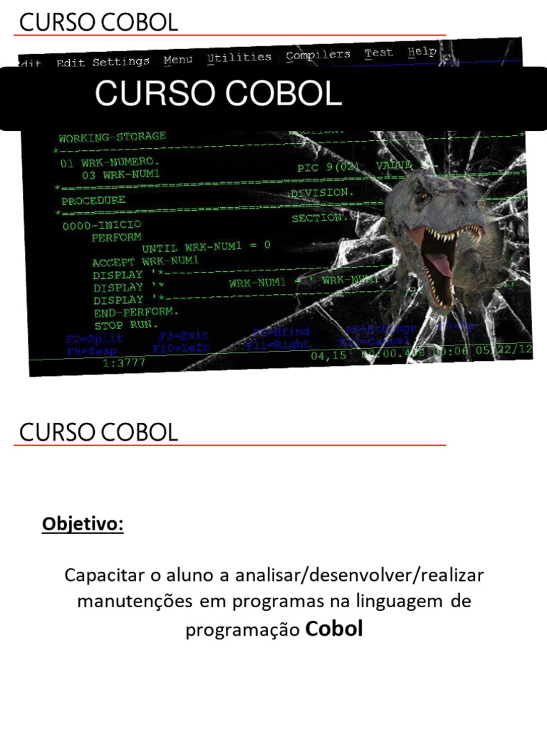 Curso Completo de Programação COBOL | PDF | Byte | Compilador