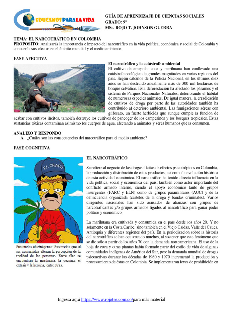 Impacto del narcotráfico en Colombia 80-90 | PDF | Comercio ilegal de ...