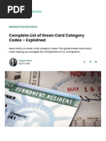 EAD Category Codes and Definitions | PDF | Constitutional Law | Citizenship