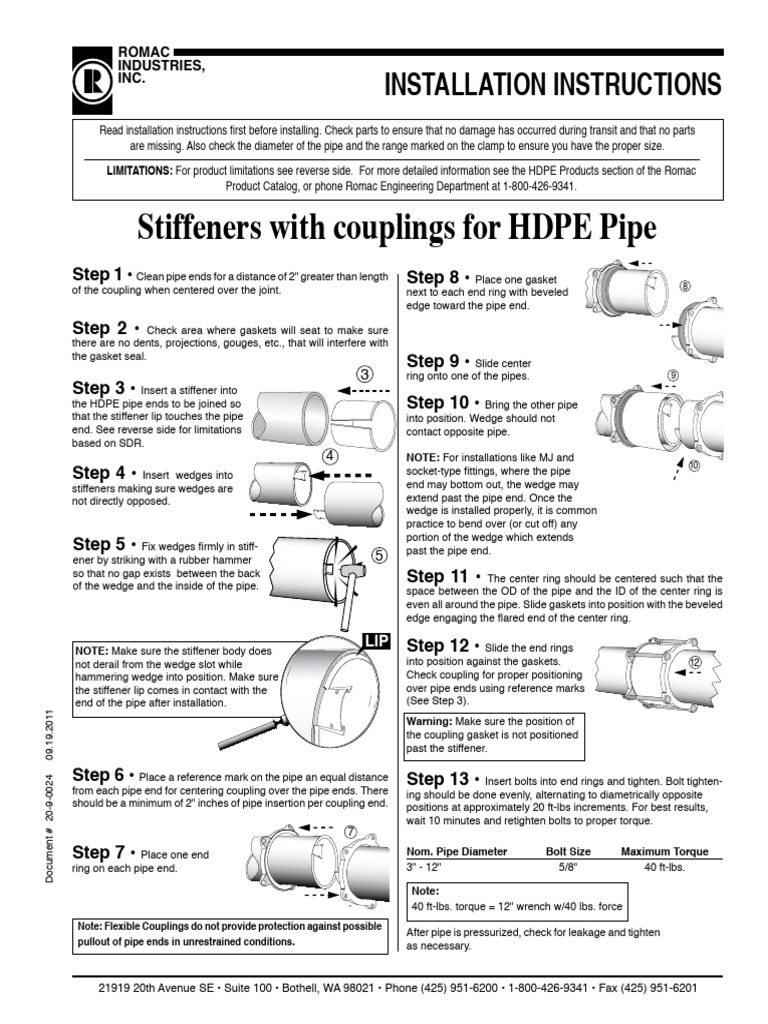 HDPE Pipe Installation Guide | PDF | Pipe (Fluid Conveyance) | Screw