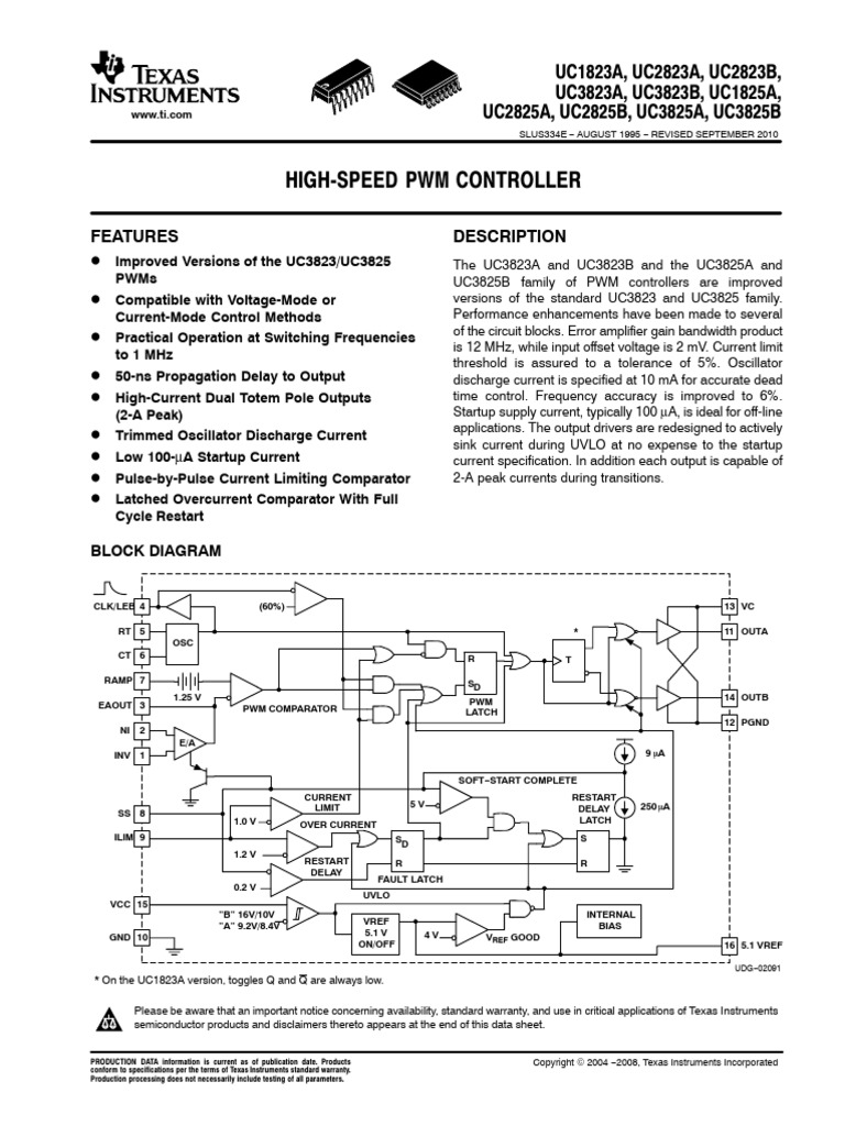 High-Speed PWM Controller: Features Description | PDF | Electrical ...