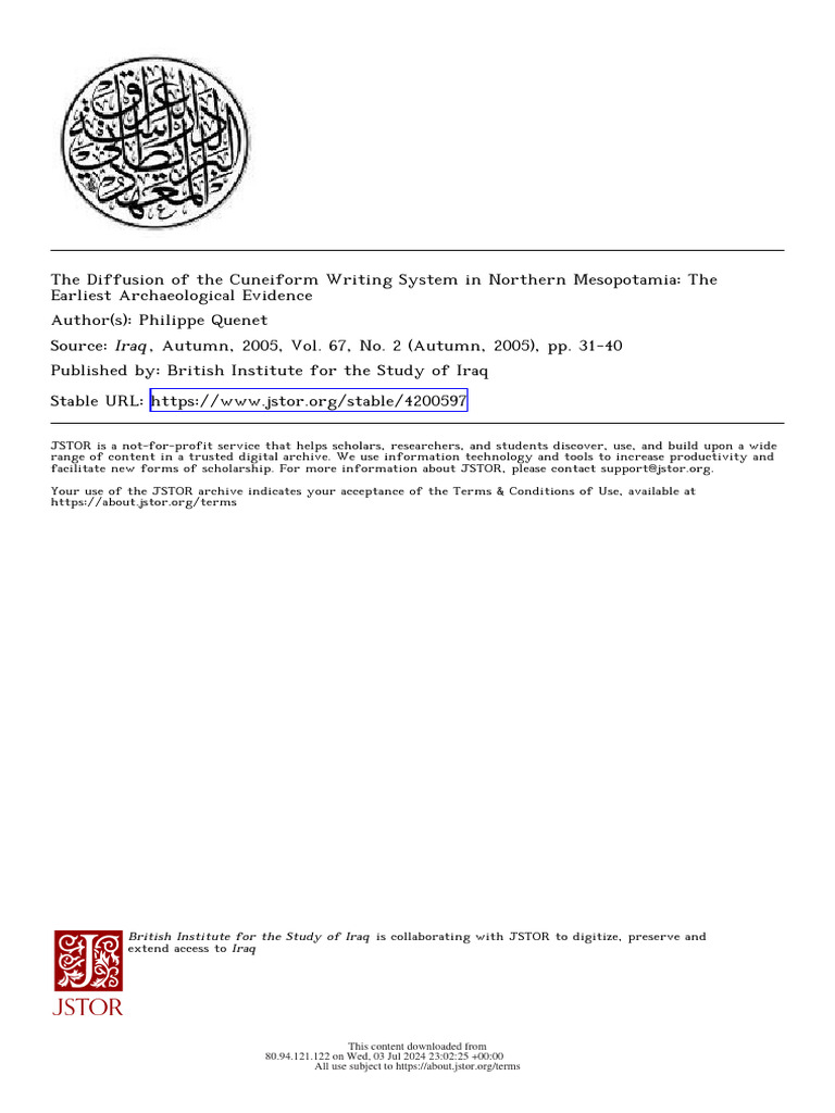 Cuneiform Writing in Northern Mesopotamia | PDF | Mesopotamia | Cuneiform