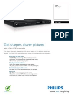 Philips DVP-3560 Spec Sheet