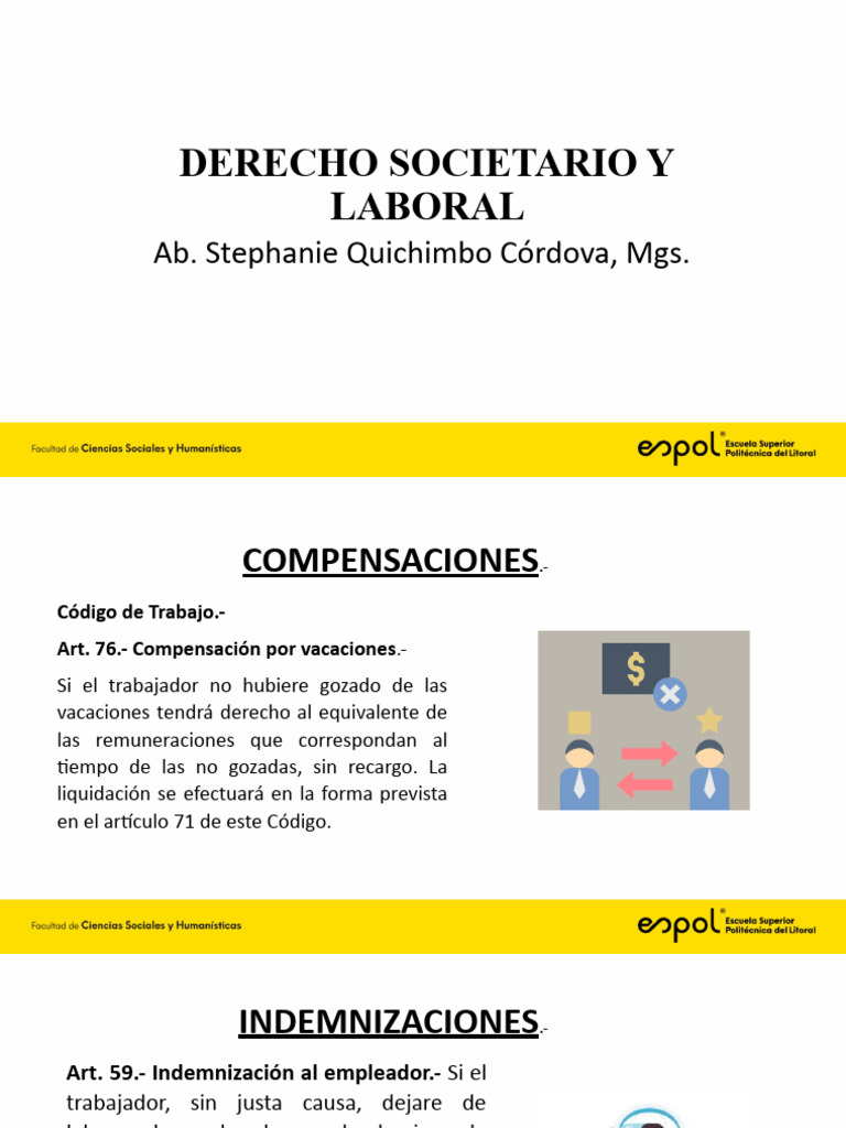 Bases de Compensaciones e Indemnizaciones | PDF | Salario | Derecho laboral