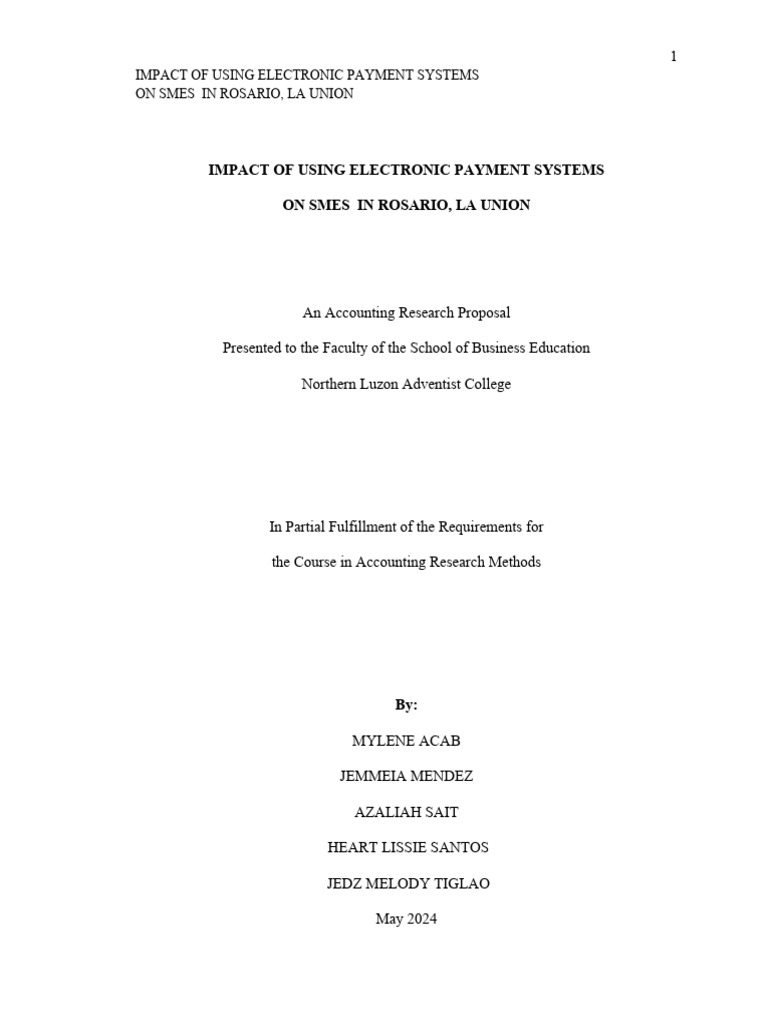 impact-of-using-electronic-payment-systems-on-smes-in-rosario-la-union