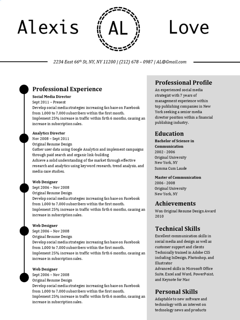 Alexis Love Resume PDF Analytics Subscription Business Model