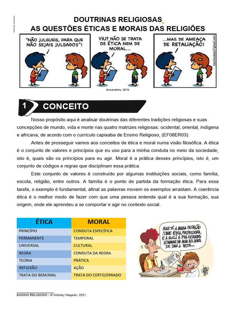 Doutrinas Religiosas e Ética Social | PDF | Moralidade | Doutrina