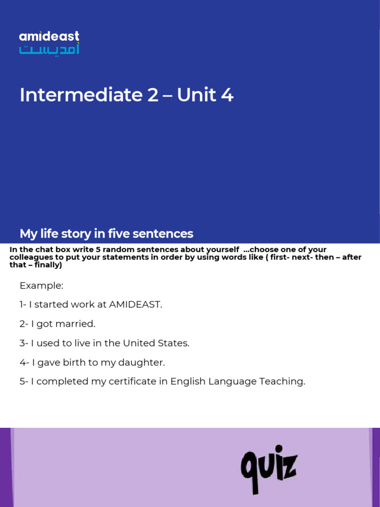 Unit 4 - Lesson 1 | PDF