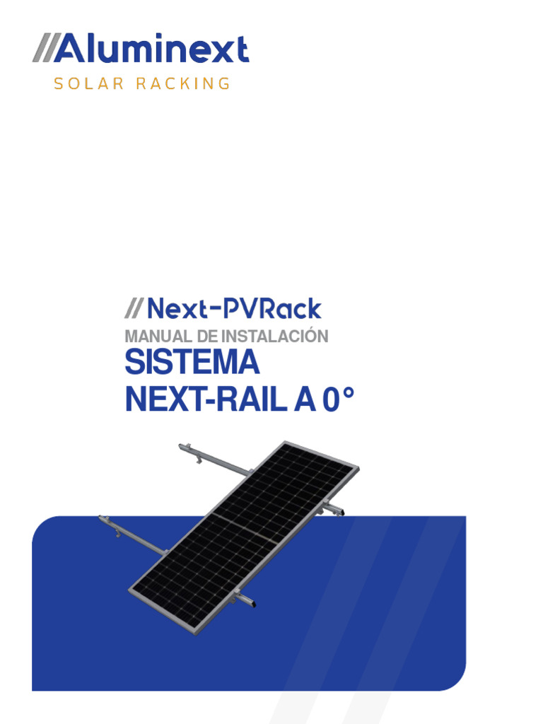 Instalación del Sistema Next-Rail 0° | PDF | Fotovoltaica