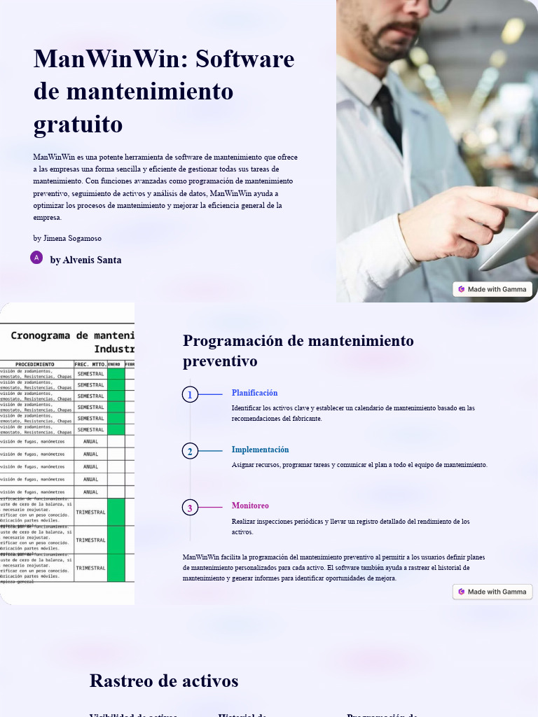 ManWinWin: Software de Mantenimiento Gratis | PDF | Software ...