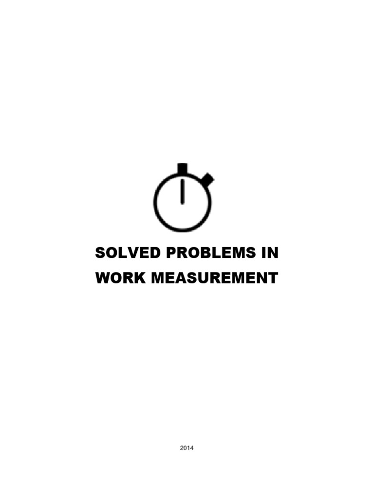 Solved problems in work measurement 2014 pdf quartile statistical