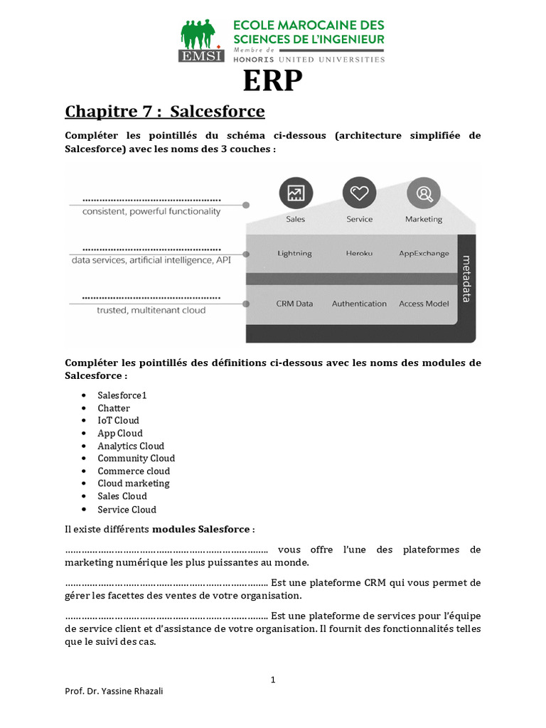 Modules et Architecture de Salesforce | PDF