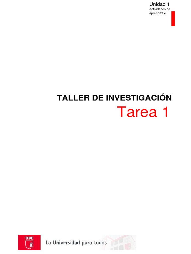 Tarea 1 | PDF | Enseñando | Aprendizaje
