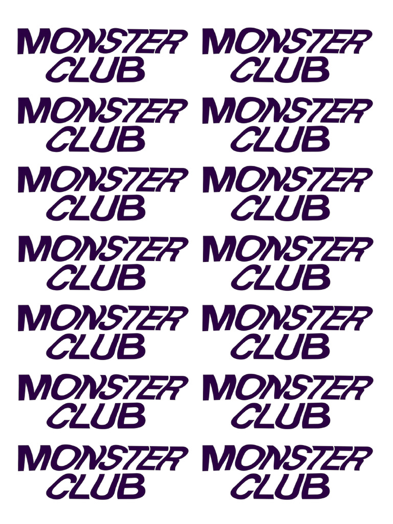 Monster Vinyl Transparent Sticker | PDF