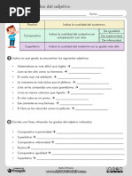 Grados Del Adjetivo