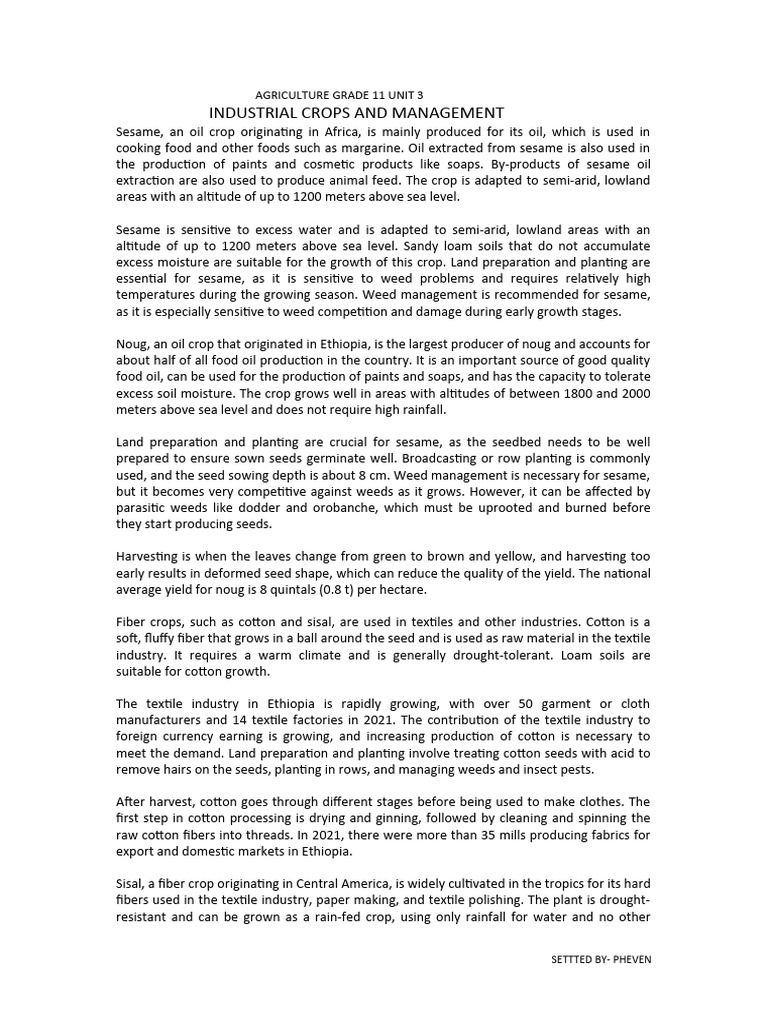 GRADE 11 AGRICULTURE STUDY GUIDE PDF visual data 6