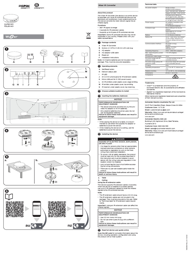 Nnz6567403 wiser ir converter pdf alternating current electricity