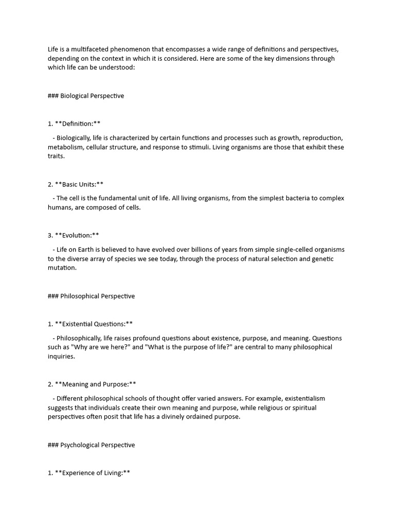 What Is Life | PDF | Life | Organisms