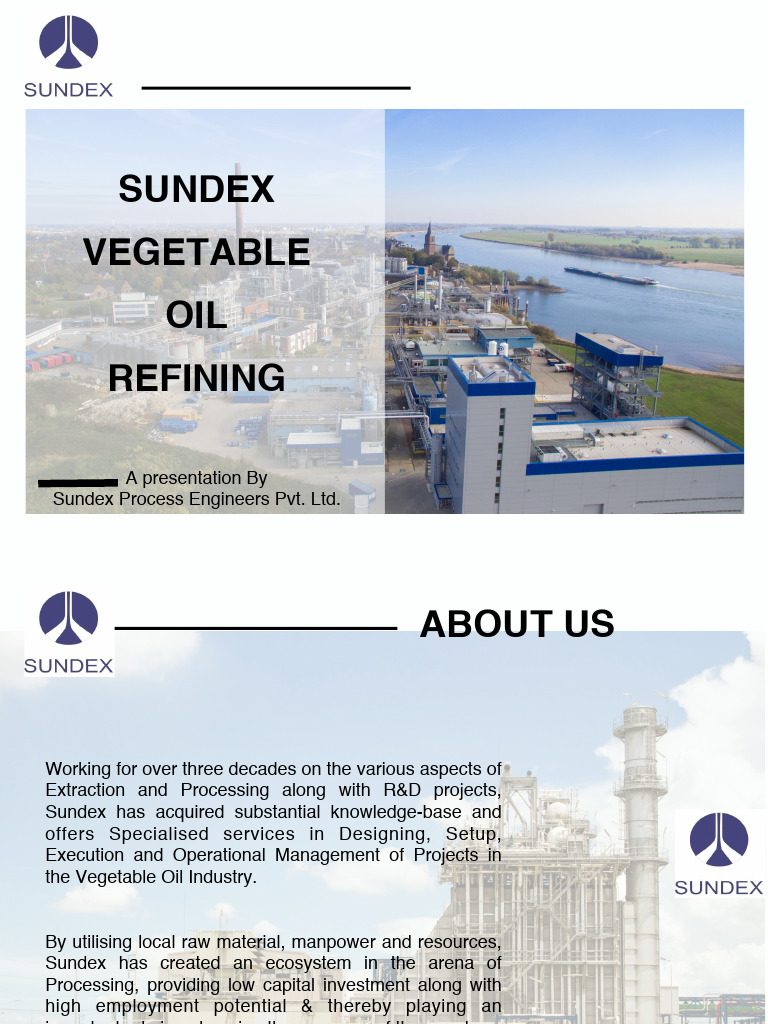 Vegetable Oil Refining Solutions Overview | PDF | Oil Refinery | Oil