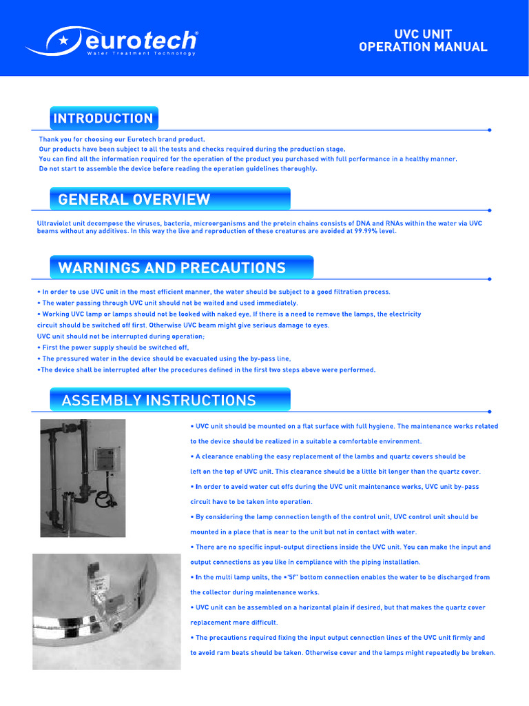 Uvc Manual Truetech | PDF