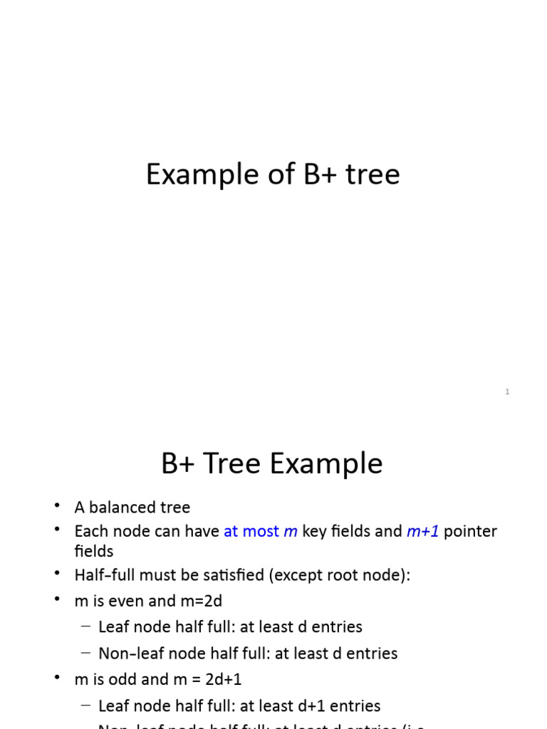 B+ Trees - Upd | PDF | Computer Programming | Algorithms And Data ...
