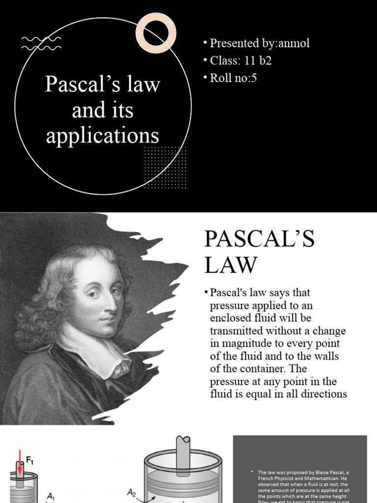 Pascal S Law and Its Applications | PDF | Brake | Mechanical Engineering