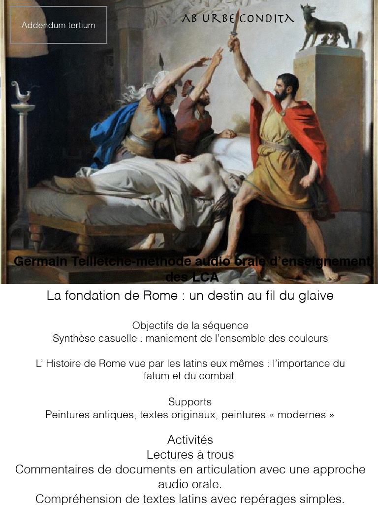 Enée : Destin et Combat à Rome | PDF | Énée | Romulus et Rémus